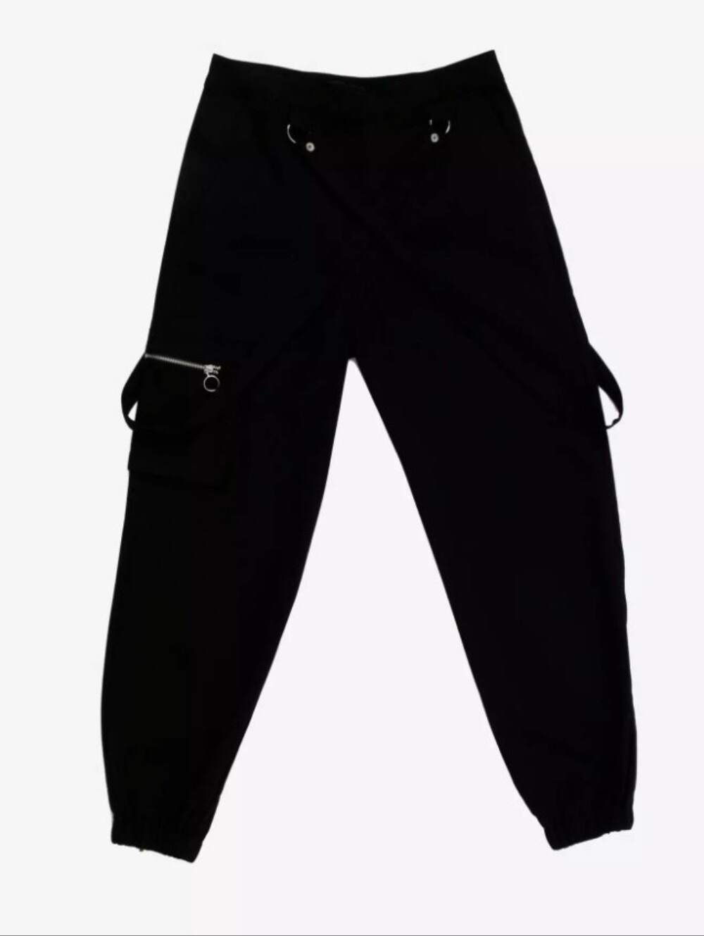hot topic Black Strap Ultra Hi Rise Jogger Pants